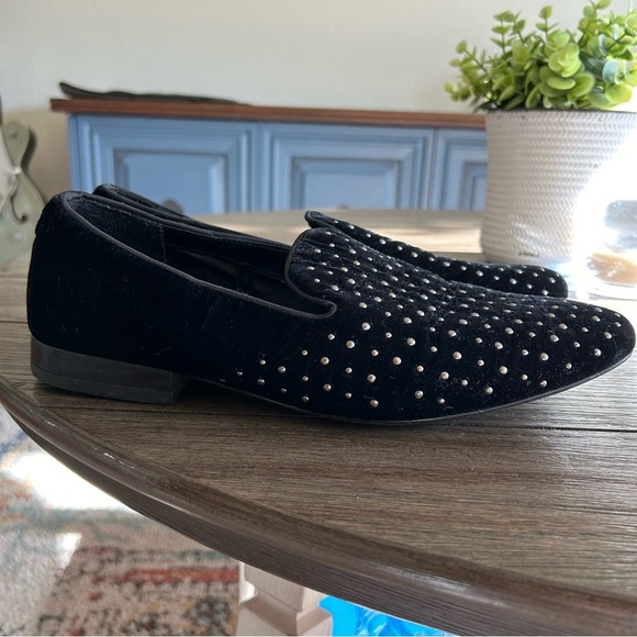 Zara studded velvet slip on loafers mens size 42 - Picture 7 of 9